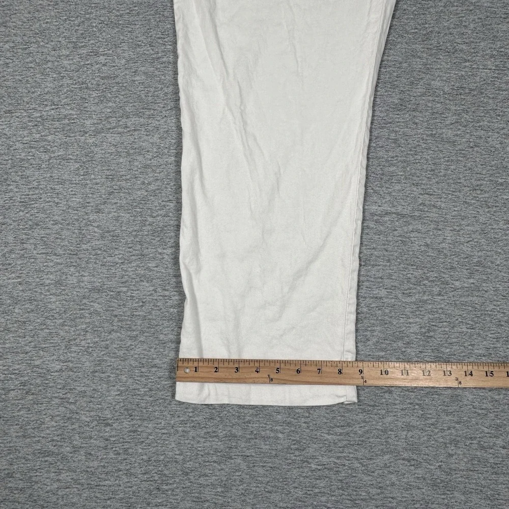 Tommy Bahama Pants Mens Size 2XLB White Beach Linen Blend Drawstring Vacation